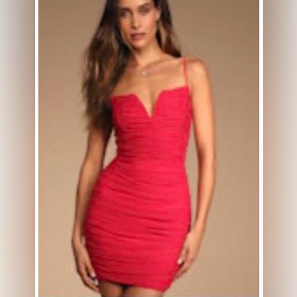 Lulu's Vibrant Pink Mini Dress